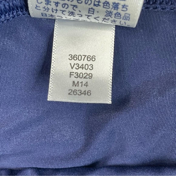 Lands End Tankini Set Navy Blue Sz 8 Cinch Ruched Vacation Beach Cruise Swim - Picture 6 of 15